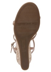 Anne Klein Women's Seville Strappy Wedge Sandals - White Smooth