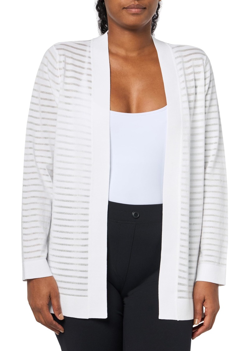 Anne Klein Women's Sheer Stripe Cardigan