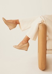 Anne Klein Women's Sindy Pointed Toe Wedge Pumps - Nude Smooth
