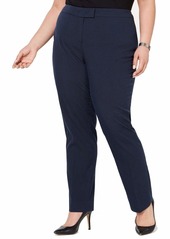 Anne Klein Women's Size Plus Seersucker Slim Pant  W