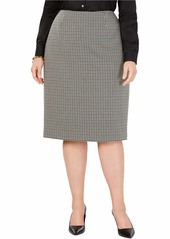 Anne Klein Women's Size Plus Tweed Pencil Skirt  W