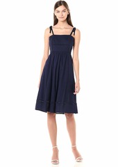 Anne Klein Women's Sleeveless Embroidered FIT & Flare Dress