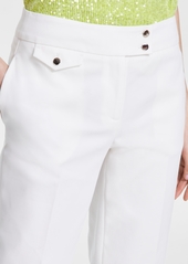 Anne Klein Women's Slim-Fit Double-Button Ankle Pants - BRIGHT WHITE