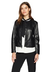 Anne Klein Women's Soft Leather Jacket