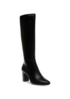 Anne Klein Women's Spencer Pointed Toe Knee High Boots - Black Smooth