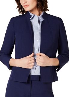 Anne Klein womens Stand Collar Open Front Jacket Blazer   US