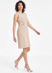 Anne Klein Women's Tab-Waist Sheath Dress - Light Coffee