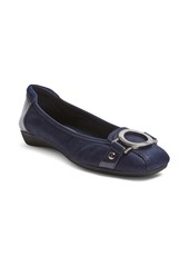 Anne Klein Women's Umeko Snip Toe Ballet Flats - DK Navy MUL FB