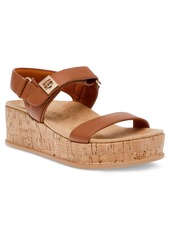 Anne Klein Women's Verse Platform Wedge Sandals - Natural Raffia