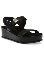 Anne Klein Women's Verse Platform Wedge Sandals - Black Smooth