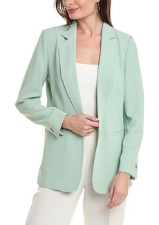 Anne Klein Women's Vision Twill Open Notch Collar Jacket