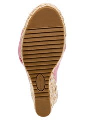 Anne Klein Women's Weslie Espadrille Wedge Sandals - Pink