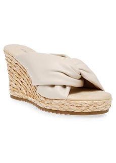 Anne Klein Women's Weslie Slide On Espadrille Wedge Sandals - Off White Smooth