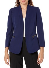 Anne Klein Women's Zipper Pocket Cardigan Jacket