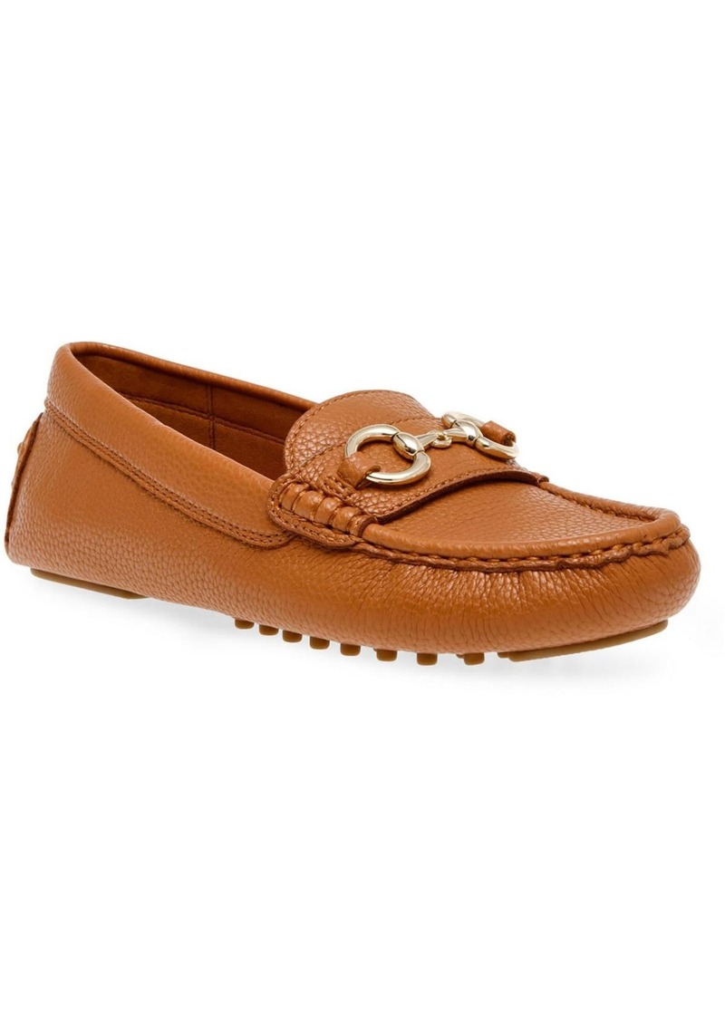 Anne Klein CHRYSTIE Womens Faux Leather Driving Moccasins Moccasins