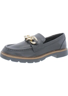 Anne Klein Edie Womens Faux Leather Slip On Loafers