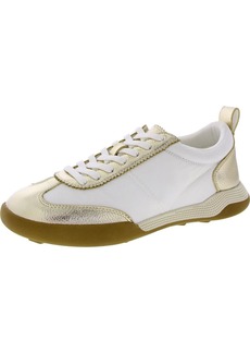 Anne Klein Walkon Womens Faux Leather Lace-Up Casual And Fashion Sneakers