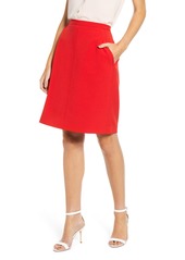 Anne Klein Crepe A-Line Skirt in Pinot at Nordstrom