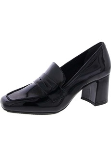 Anne Klein Womens Patent Slip On Loafer Heels