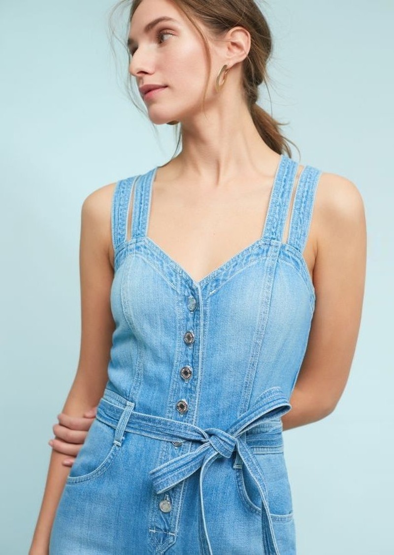 7 for all mankind denim jumpsuit
