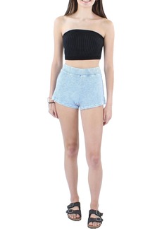 Anthropologie Womens Embroidered Short Shorts