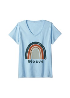 Anthropologie Womens Maeve T-Shirt Maeve Name Birthday Shirt Gift Personalized V-Neck T-Shirt