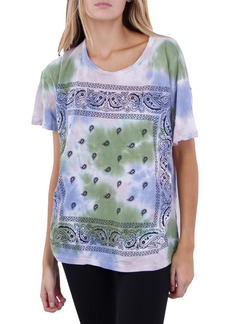 Anthropologie Womens Tie-Dye Printed T-Shirt