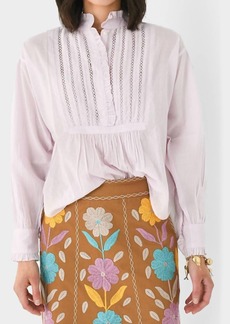 Antik Batik Anna Victorian Blouse In Lilac