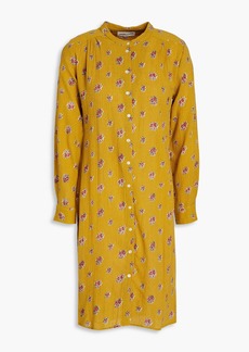 Antik Batik - Audrey printed cotton-crepon shirt dress - Yellow - FR 38