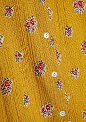 Antik Batik - Audrey printed cotton-crepon shirt dress - Yellow - FR 40