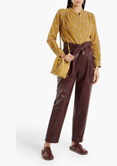 Antik Batik - Audrey printed crinkled cotton-gauze shirt - Yellow - FR 38