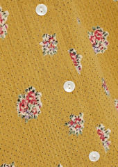 Antik Batik - Audrey printed crinkled cotton-gauze shirt - Yellow - FR 38