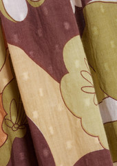 Antik Batik - Bahia printed fil coupé cotton maxi dress - Yellow - FR 36