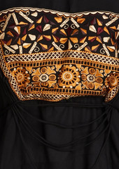 Antik Batik - Bettina embroidered woven blouse - Black - FR 36