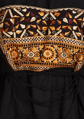 Antik Batik - Bettina embroidered woven blouse - Black - FR 38