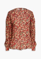 Antik Batik - Colline floral-print crepe de chine blouse - Black - FR 38