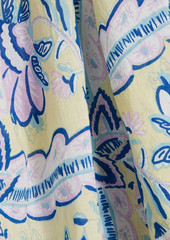 Antik Batik - Hupa gathered printed cotton-voile blouse - Yellow - FR 38