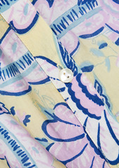 Antik Batik - Hupa printed cotton-voile midi shirt dress - Yellow - FR 40