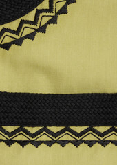 Antik Batik - Kim embroidered cotton vest - Green - FR 38