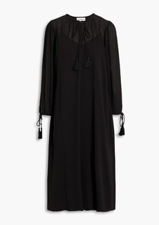 Antik Batik - Lilou tasseled cotton-gauze midi dress - Black - FR 38