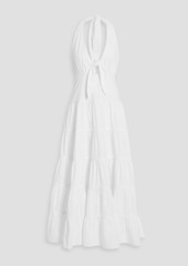 Antik Batik - Molly tiered cotton-poplin maxi dress - White - FR 38