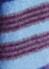 Antik Batik - Moya belted brushed intarsia mohair-blend cardigan - Purple - FR 36