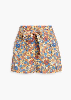 Antik Batik - Paolina floral-print cotton-poplin shorts - Orange - FR 42