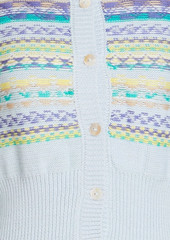 Antik Batik - Roberta jacquard-knit cotton and alpaca-blend cardigan - Blue - FR 38