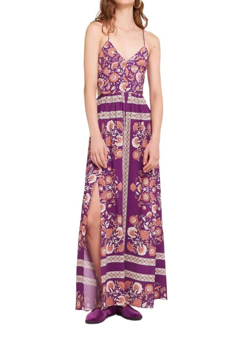 Antik Batik Dandy Sun Maxi Dress In Purple