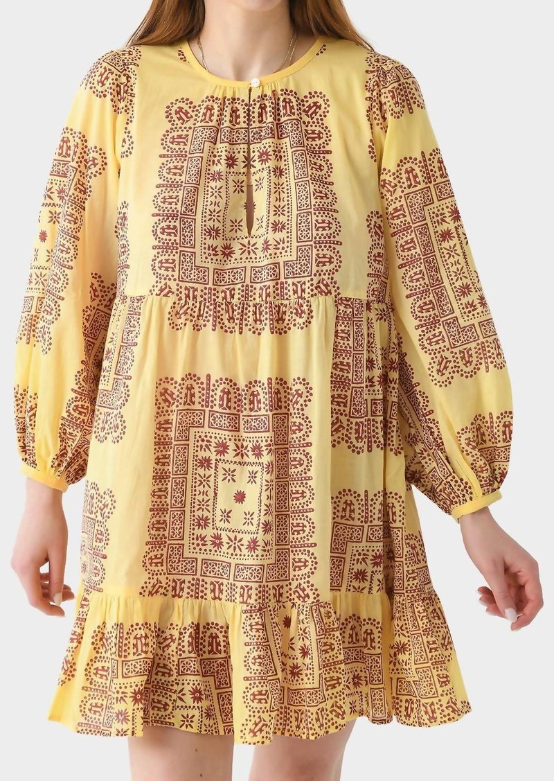 Antik Batik Nalii Mini Dress In Yellow