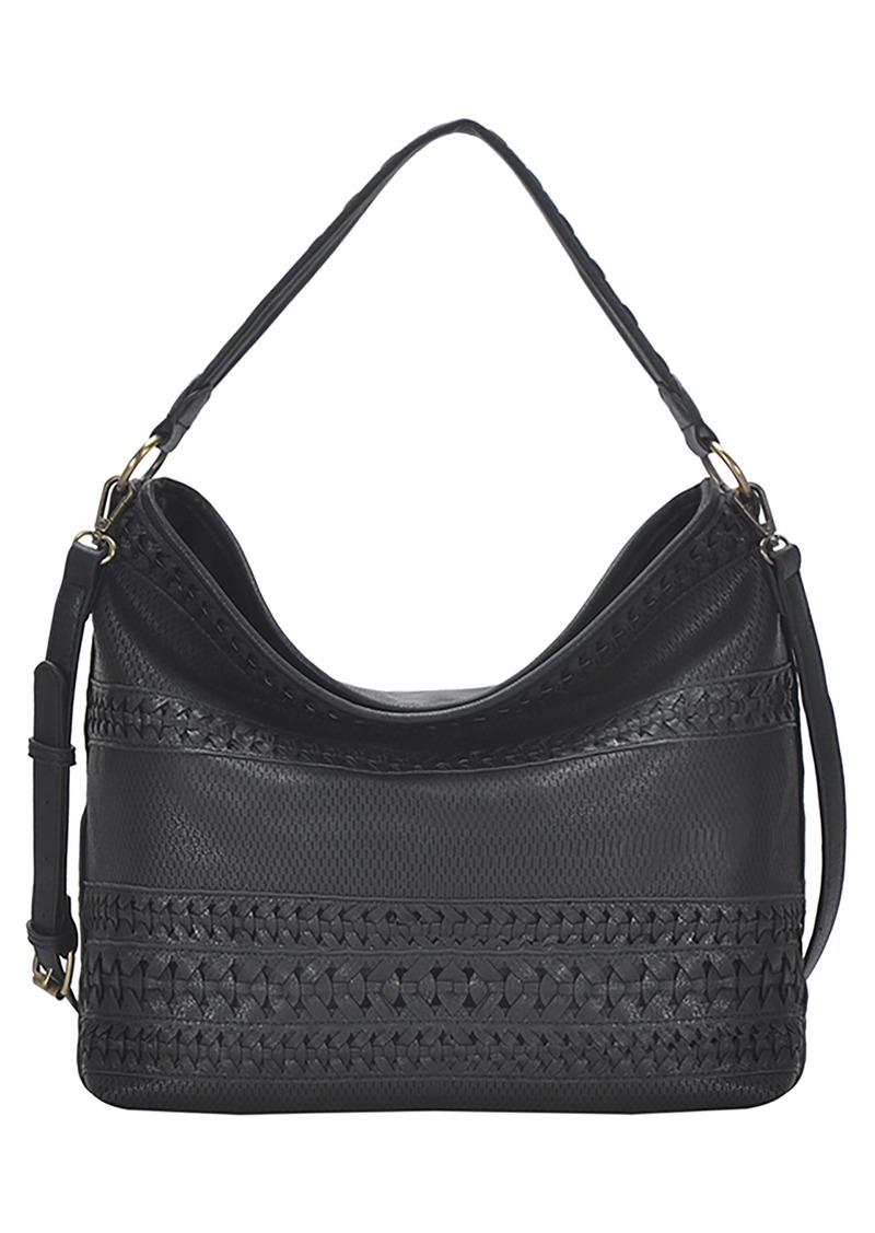 faux leather hobo bag