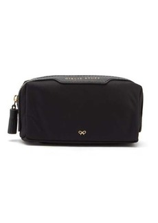 Anya Hindmarch - Girlie Stuff Recycled-canvas Makeup Bag - Womens - Black