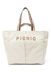 Anya Hindmarch - Household Picnic Recycled-canvas Tote Bag - Womens - Cream