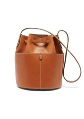 Anya Hindmarch - Return To Nature Small Leather Bucket Bag - Womens - Dark Brown